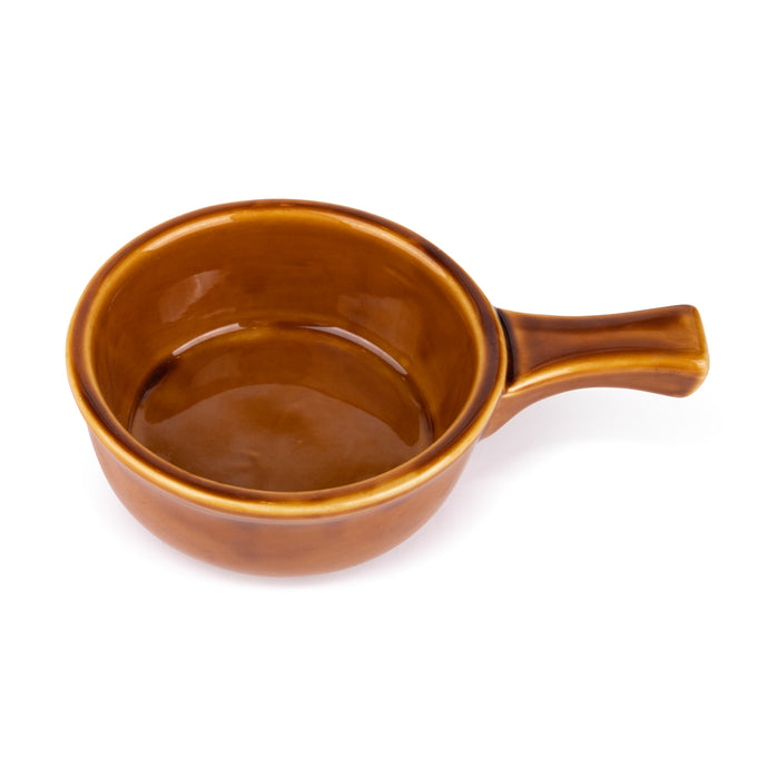 Crock brown with handle