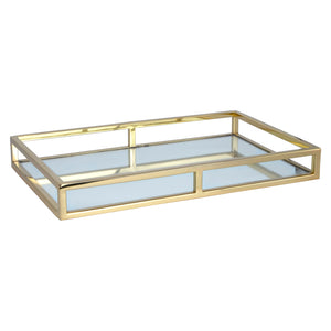 Mirror Tray Rectangle Gold