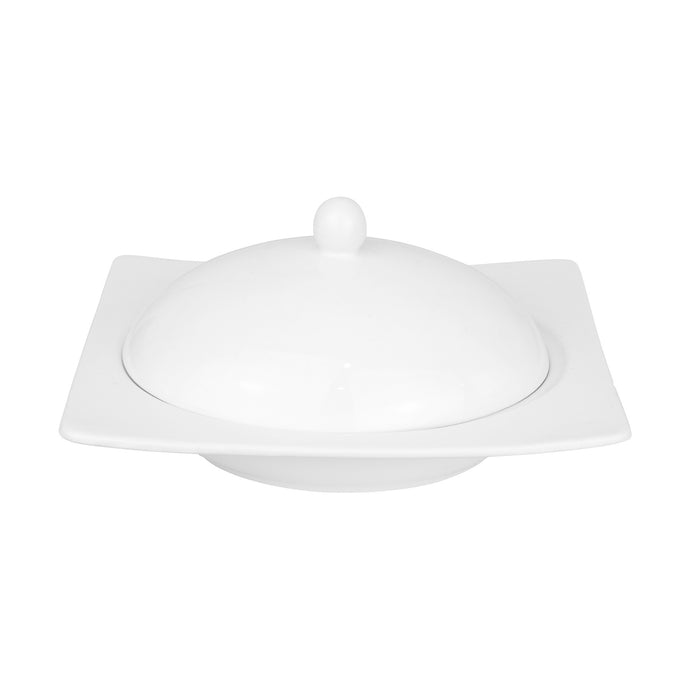 Pasta bowl square with lid