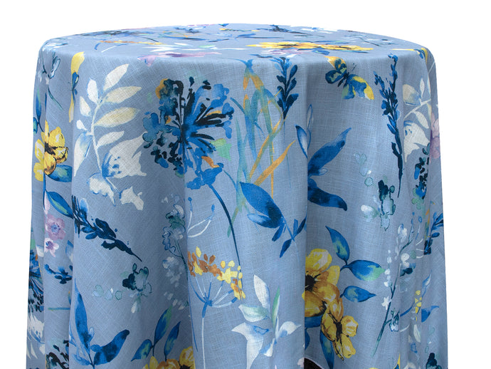 Tablecloth Print Blue Flower