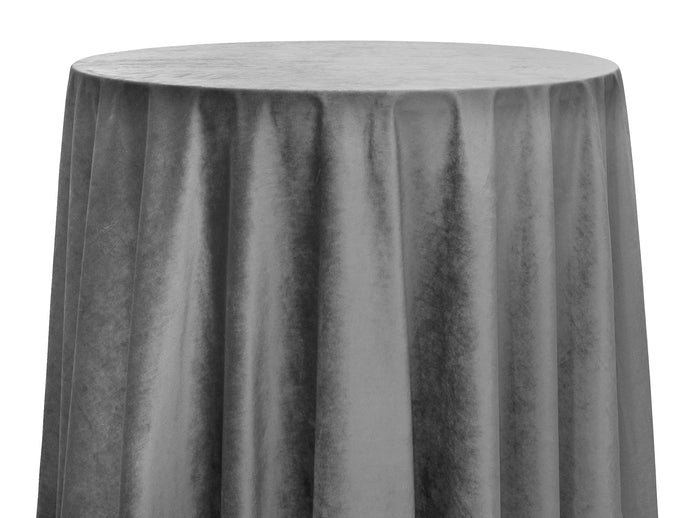 Tablecloth Velvet Charcoal