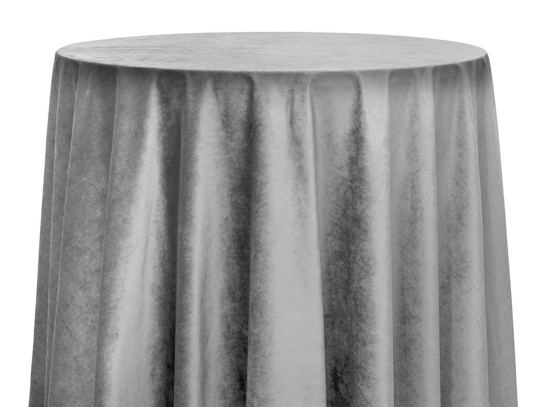 Tablecloth Velvet Silver